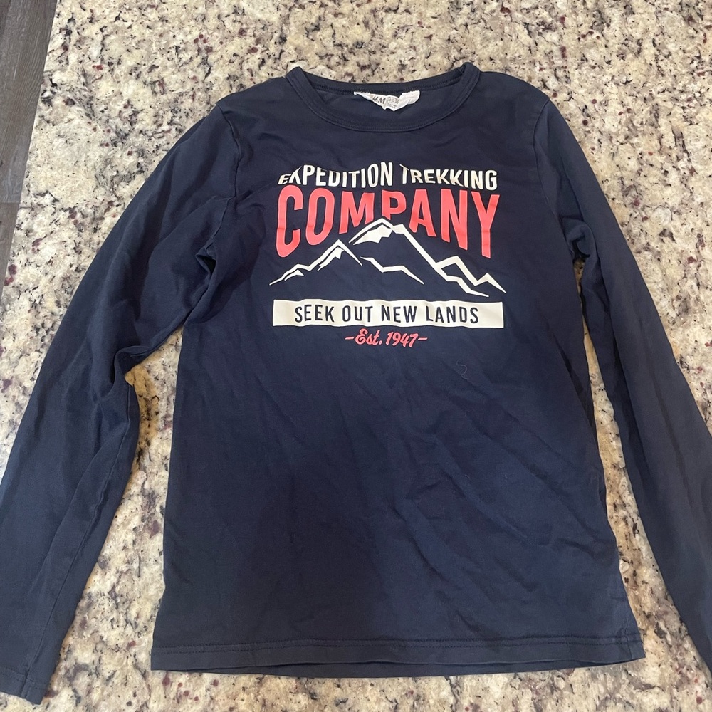 H & M Expedition Trekking Company Kids Navy Long Sleeve Shirt